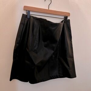 Mango pop Mini Short Pencil Bodycon Faux Leather Skirt XXL